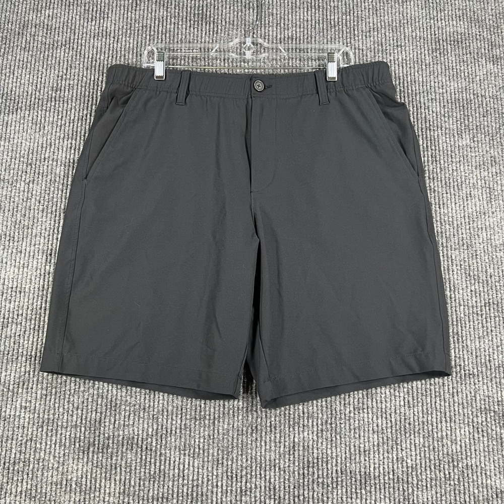Under Armour Golf Shorts Mens Size 36 Black Performance Chino Loose Relaxed Fit